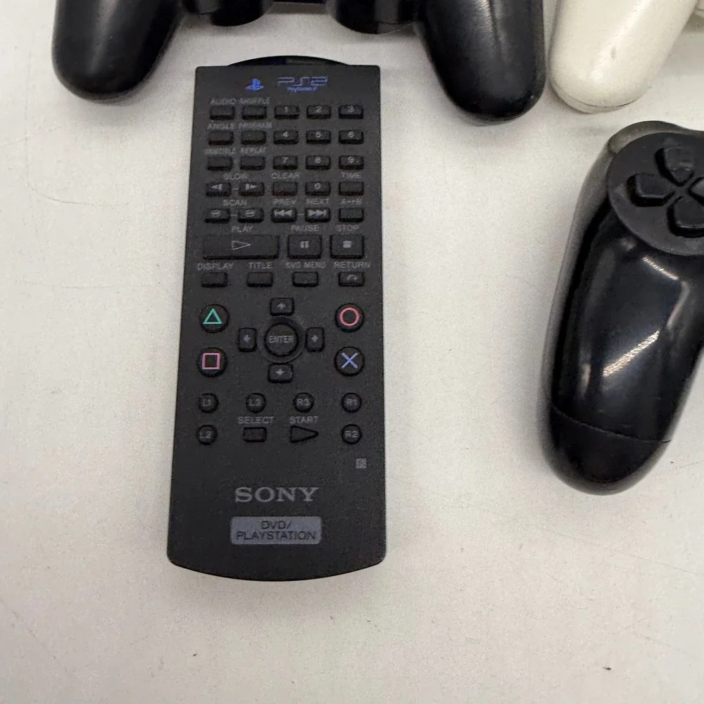 Sony PlayStation Controller Lot PS2 PS3 PS4 Remote Black White For Parts